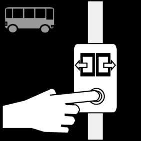 bus: ouvrir la porte / ouvrir la porte de l'autobus
